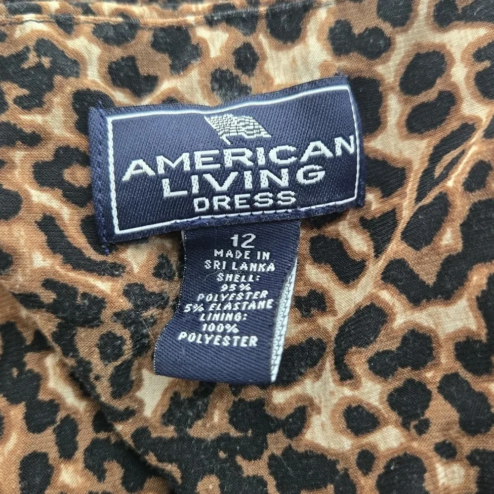 Cheetah Print Fitted Dress EUC - Picture 4 of 7